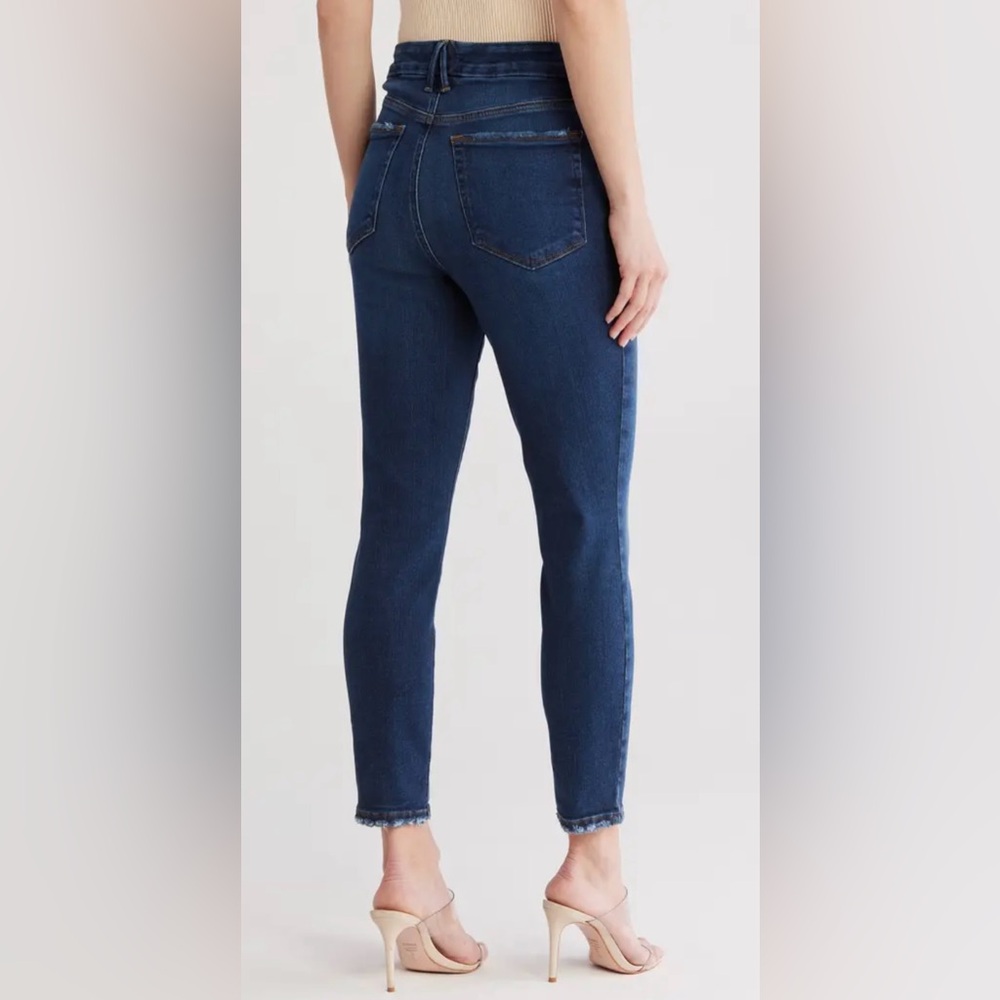 GOOD AMERICAN Good Waist Crop Jeans Classic Style Size 18